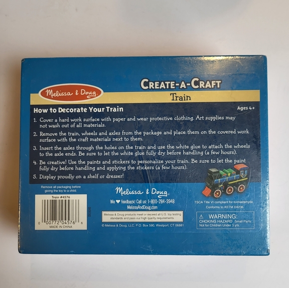 Melissa & Doug Create-A-Craft Train and Race Car Set - Picture 3 of 3